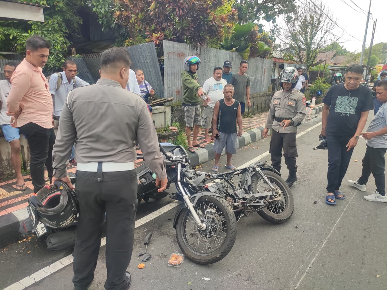 LakaLantas Kembali Terjadi Di Kota Tahuna, Merenggut Satu Nyawa Pengendara Sepeda Motor