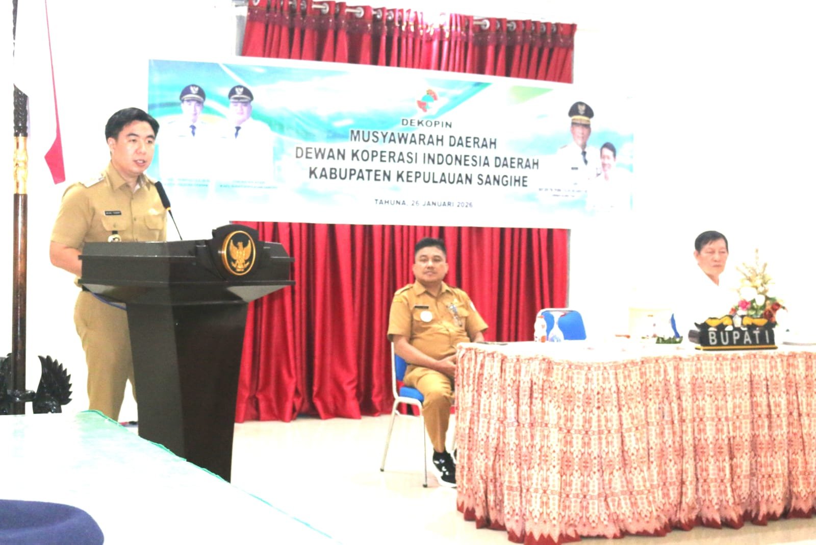 Resmi Dimulai Musda Dewan Koperasi Indonesia Wilayah Kabupaten Sangihe, Thungari : Mari Kita Bangun Bersama