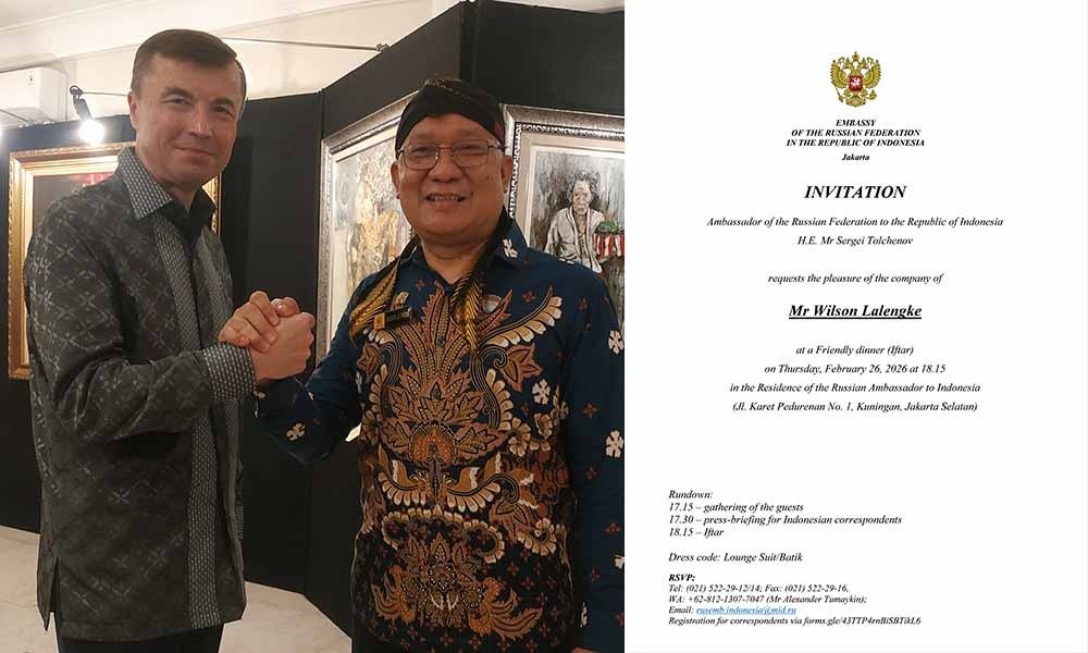 Wilson Lalengke Diundang Duta Besar Rusia untuk Buka Puasa Bersama di Kediaman Dubes