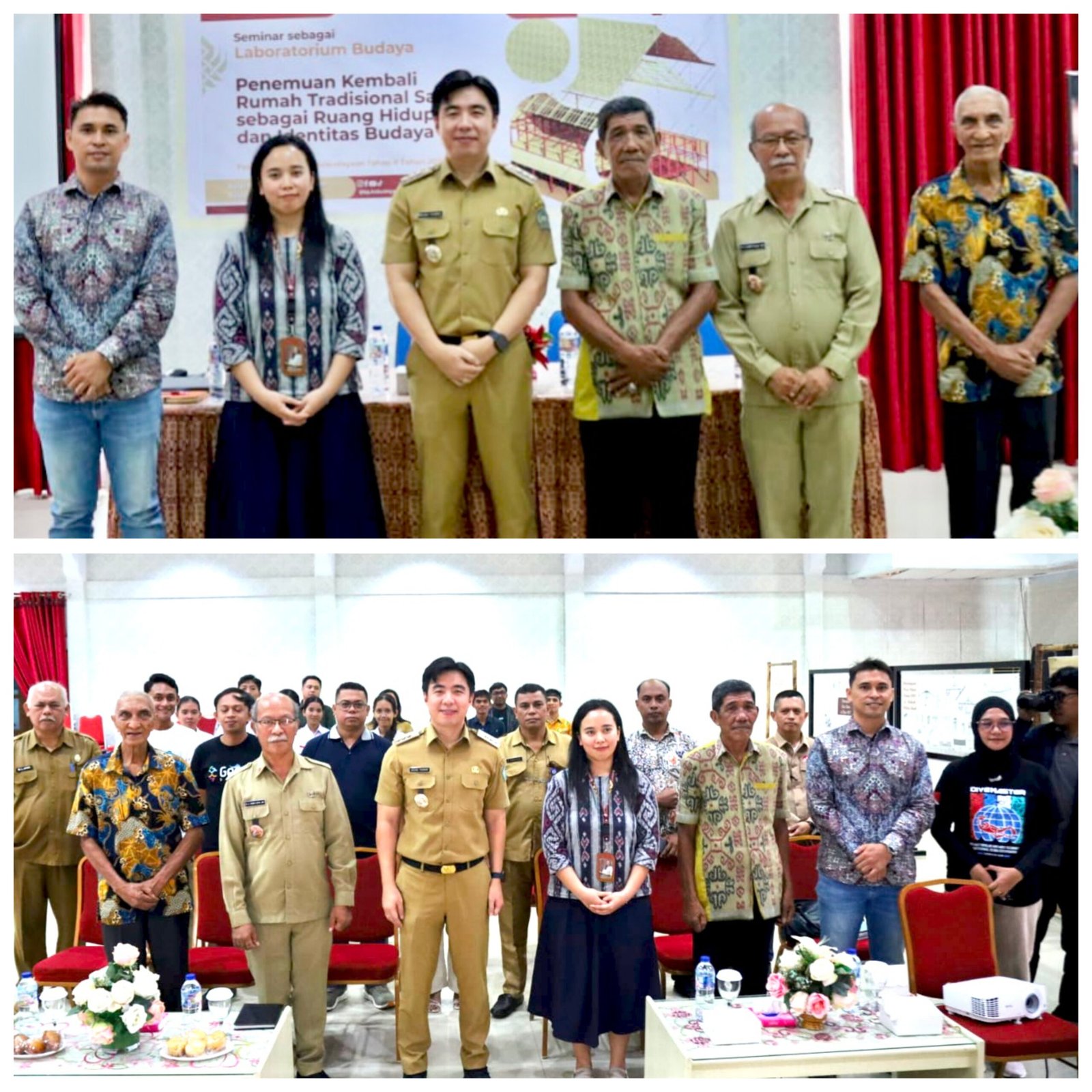 Bupati Thungari Buka Seminar Budaya, Rumah Tradisional Sangihe Jadi Sorotan
